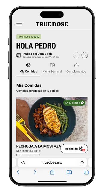 App True Dose en iPhone